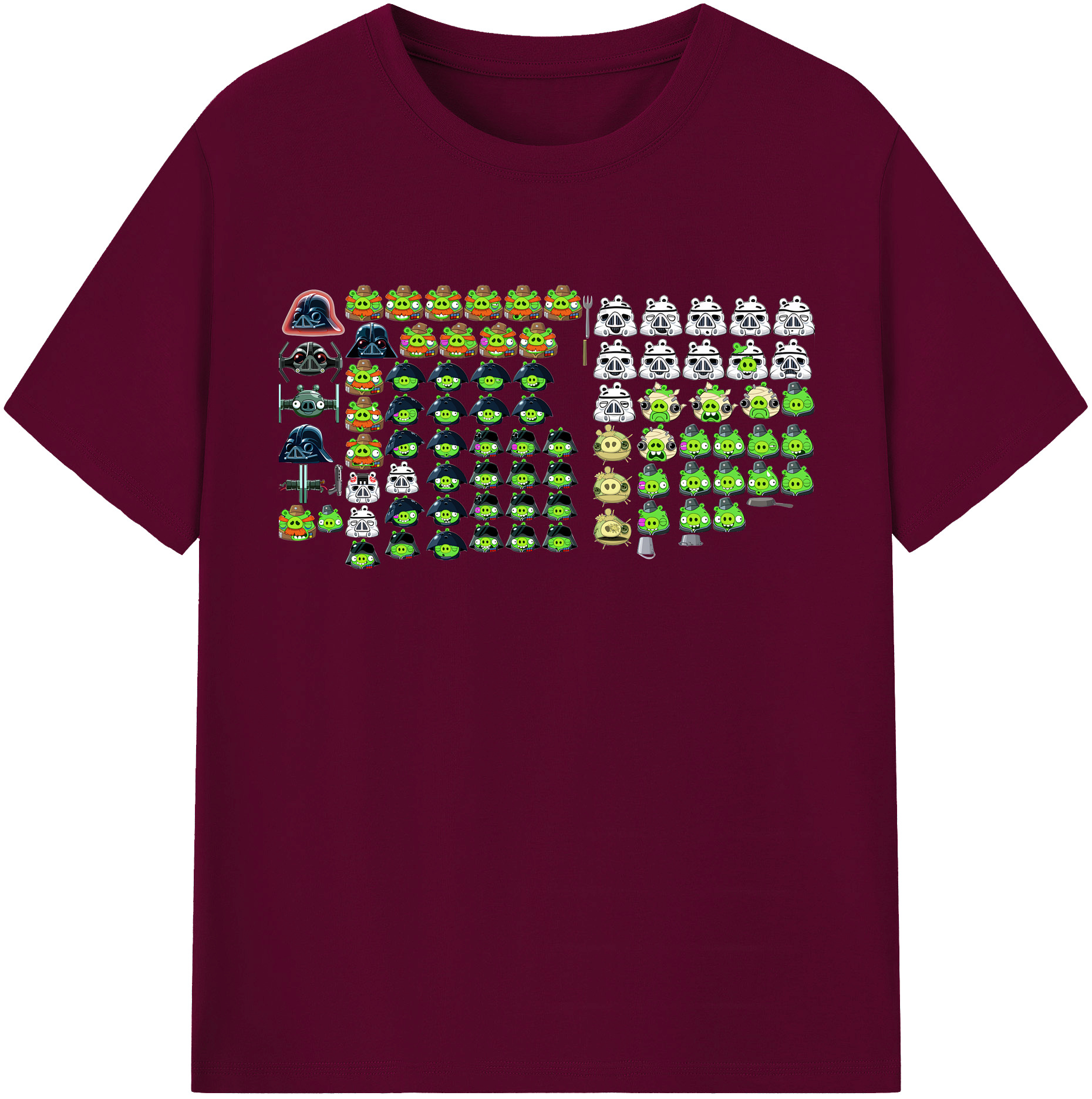 （画像用） Angry Birds アングリーバード レディースカジュアルプリントTシャツ（綿100％）